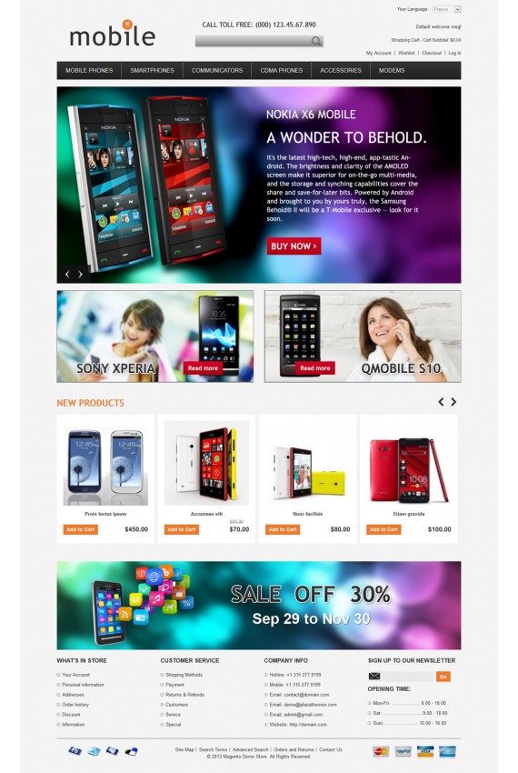 Mobile Dark Responsive Template